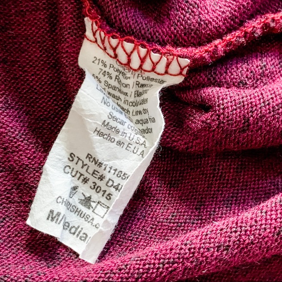 Maroon Sweater Dress - Picture 11 of 12